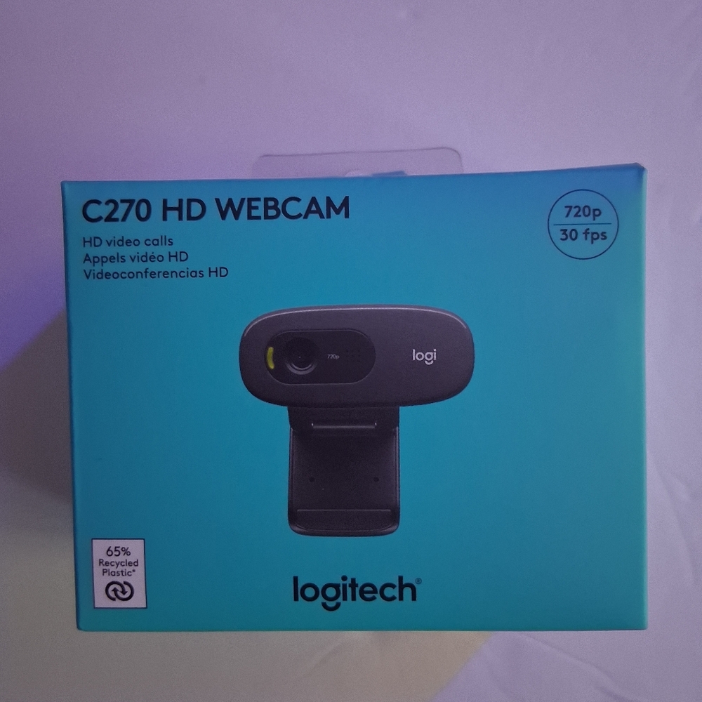 Logitech C270 HD Webcam - Gray